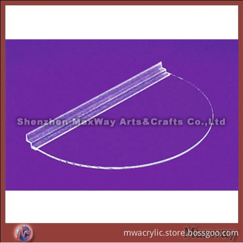 Clear Semicircular High Grade Acrylic Tray